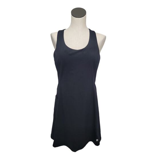 NWT Sweaty Betty Racerback Style‎ Power Workout Tank Dress Black Womens Size XL - Picture 1 of 14
